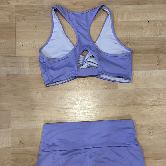 Women's Lavender Pants & sports bra Set - Picture 8 of 9